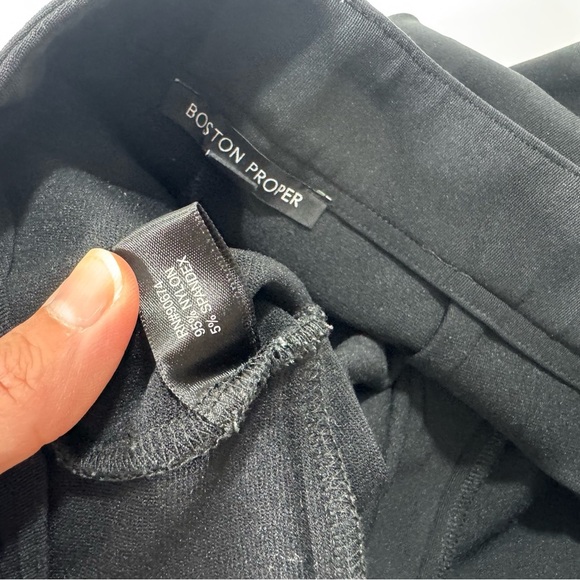 Boston Proper Beyond Travel Straight Leg Pants Black - Picture 3 of 8